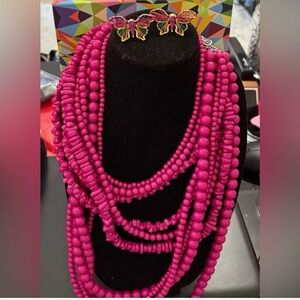 Sassy Jones bundle. necklace, bracelet and two pairs of earrings bundle.